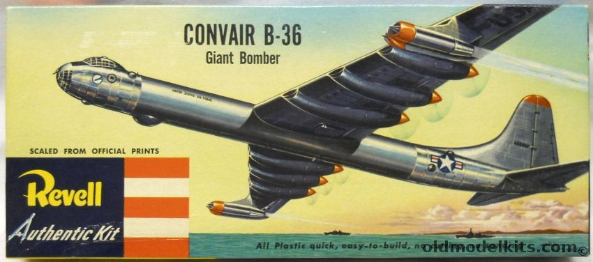 Revell 1/184 Convair B-36 Giant Bomber - Pre-'S' Issue, H205-98 plastic model kit