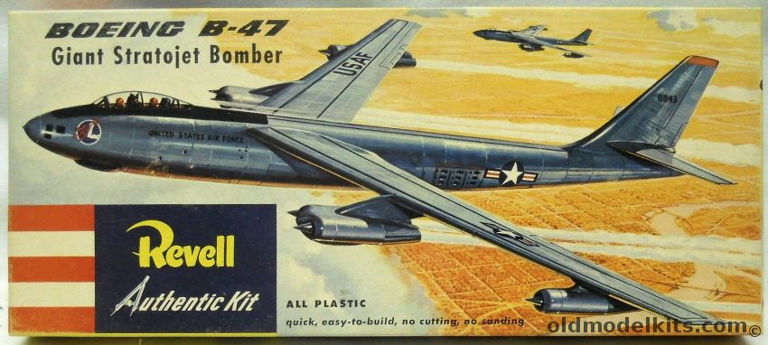 Revell 1/112 Boeing B-47 Giant Stratojet Bomber - Short Box Pre 'S' Kit, H206-98 plastic model kit
