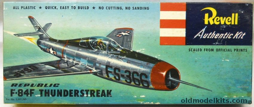 Revell 1/54 F-84F Thunderstreak - Pre 'S' Issue, H215-79 plastic model kit
