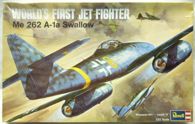 Revell 1/32 Me-262 Swallow - World's First Jet Fighter, H218 plastic model kit