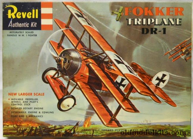 Revell 1/28 Fokker Triplane DR-1 'S' Issue, H270-198 plastic model kit
