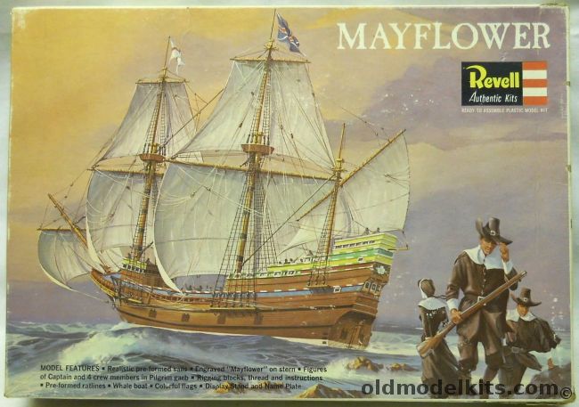 Revell 1/83 The Mayflower - Pilgrims Ship from 1620, H327-400 plastic model kit