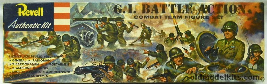 Revell 1/40 G.I. Battle Action  Combat Team Figure Set - 'S' Issue - (Soldiers), H526-98 plastic model kit