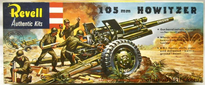 Revell 1/40 105MM Howitzer - With Crew, H539-89 plastic model kit
