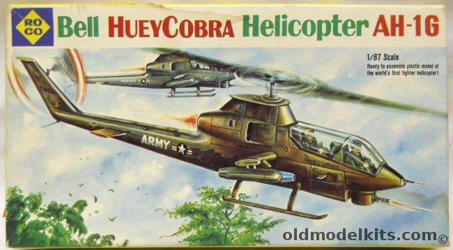 Roco 1/87 Bell AH-1G Huey Cobra Gunship HO Scale, Z247 plastic model kit