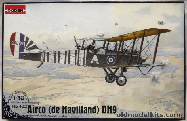 Roden 1/48 Airco de Havilland DH-9, RO423 plastic model kit