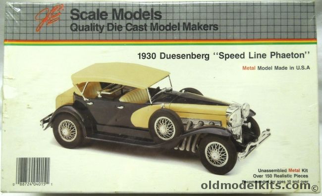 Scale Models 1/18 1930 Duesenberg Speed Line Phaeton - Model SJ Phaeton La Grande Body - (ex Hubley), 4015 plastic model kit