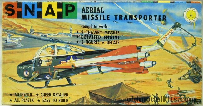SNAP 1/40 Aerial Missile Transporter - Cessna YH-41 With Hawk Missiles - (ex Adams), 158-98 plastic model kit