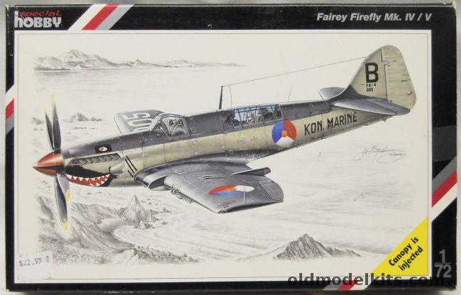 Special Hobby 1/72 Fairey Firefly Mk.IV/V Foreign Service - Royal Canadian Navy RMCS Magnificen t 1951 / Netherlands Navy / FAA 821 Sq HMS Glory Operation In Korea, SH72031 plastic model kit