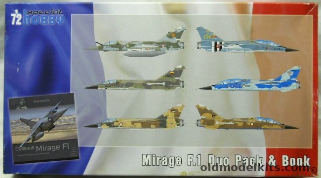 Special Hobby 1/72 Mirage F.1 Duo Pack - F-1C And F-1B Model Kits, SH72414 plastic model kit