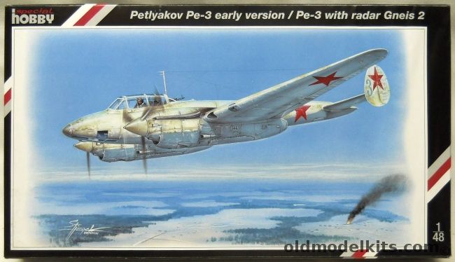 Special Hobby 1/48 Petlyakov Pe-3 Early Version / Pe-3 With Radar Gneis 2, SH48022 plastic model kit