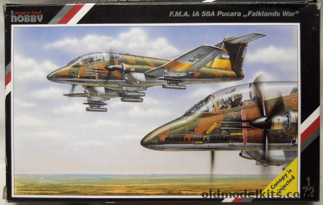 Special Hobby 1/72 FMA Ia-58A Pucara Falklands War, SH72047 plastic model kit