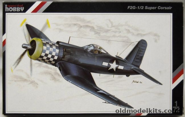 Special Hobby 1/72 F2G-1/2 Super Corsair - Goodyear Test Aircraft 1944-45 (Lost In Accident) / Goodyear Test Aircraft Oct 1945-June '46 / First Production Aircraft  - (F2G-1 / F2G-2), SH72071 plastic model kit
