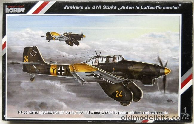 Special Hobby 1/72 Junkers Ju-87A Stuka - Anton In Luftwaffe Service, SH72136 plastic model kit