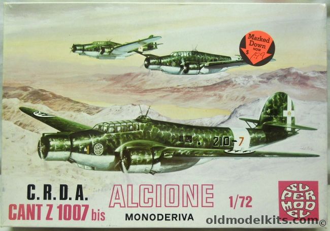 Supermodel 1/72 C.R.D.A. Cant Z 1007 bis Alcione Monoderiva - (Z-1007), 10-005 plastic model kit