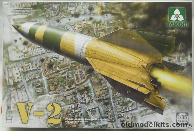 Takom 1/35 V-2 German WWII Ballistic Missile, 2075 plastic model kit