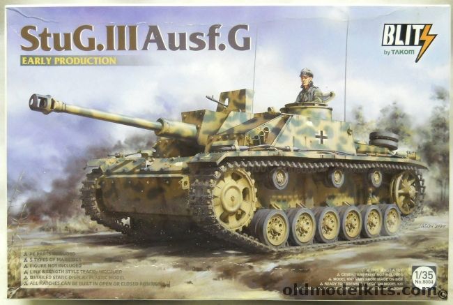 Takom 1/35 StuG III Ausf G Early Production - Blitz Issue, 8004 plastic model kit
