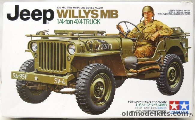 Tamiya 1/35 US Jeep 1/4 Ton 4X4 Willys MB, 35219 plastic model kit