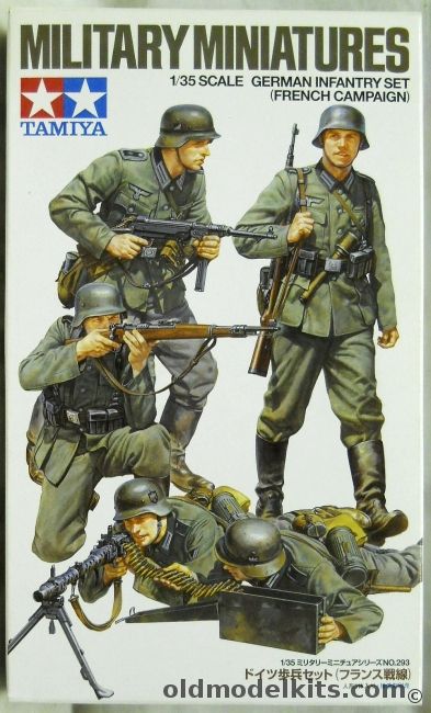 Tamiya 1/35 German Infantry Set French Campaign, 35293 plastic model kit