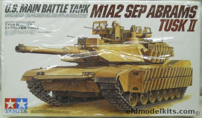 Tamiya 1/35 M1A2 SEP Abrams TUSK II - US Main Battle Tank With Reactive Armor - TUSK I or II, 35326 plastic model kit