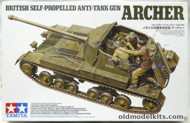 Tamiya 1/35 Archer British Self-Propelled Anti-Tank Gun, 35356 plastic model kit