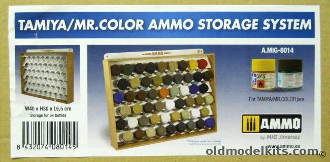 Tamiya Tamiya / Mr. Color Ammo Storage System - Paint Rack, 8014 plastic model kit