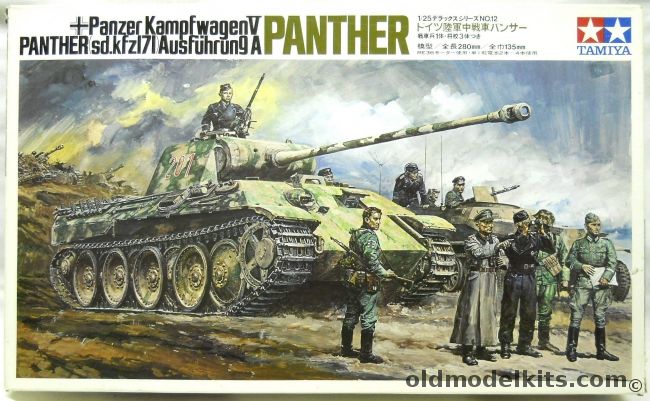 Tamiya 1/25 Panzer Kampfwagen V Panther - Sd.Kfz171 Ausf A - Motorized, DT112 plastic model kit