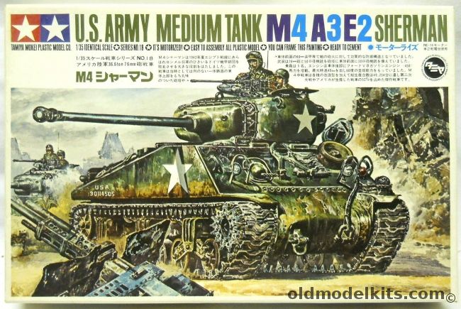 Tamiya 1/35 M4A3E2 Sherman Tank Motorized - (M4 Medium Tank), MT118 plastic model kit