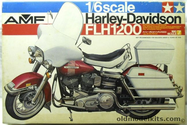 Tamiya 1/6 Harley Davidson FLH1200 Motorcycle, BS0607 plastic model kit