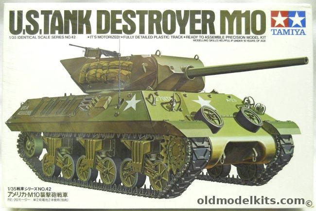 Tamiya 1/35 M10 Tank Destroyer Motorized, MT142 plastic model kit