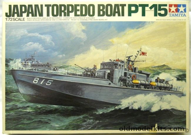 Tamiya 1/72 Japan Torpedo Boat PT-15 - Static or Motorized, PT7202 plastic model kit