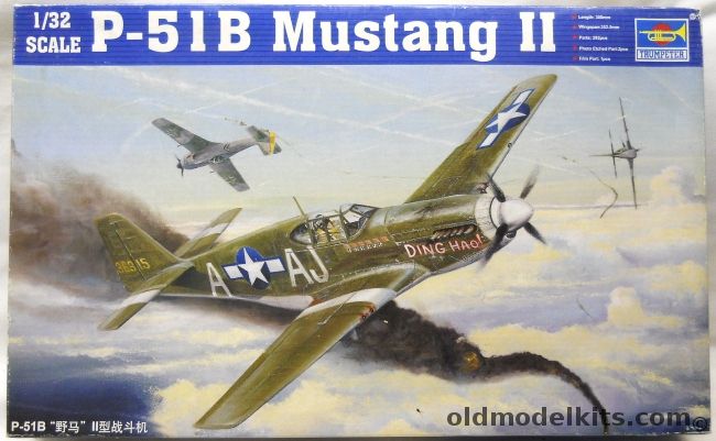 Trumpeter 1/32 P-51B Mustang II, 02274 plastic model kit