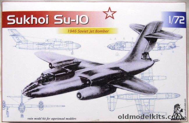 Unicraft 1/72 Sukhoi Su-10 - Izdeliye Ye / Product E, 057 plastic model kit