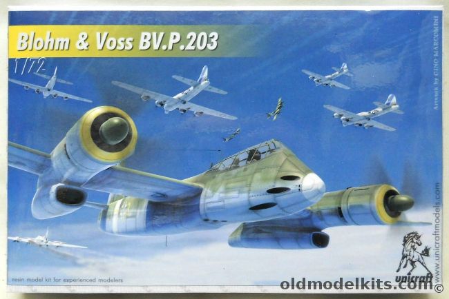 Unicraft 1/72 Blohm & Voss BV.P.203 - (BV P203) plastic model kit