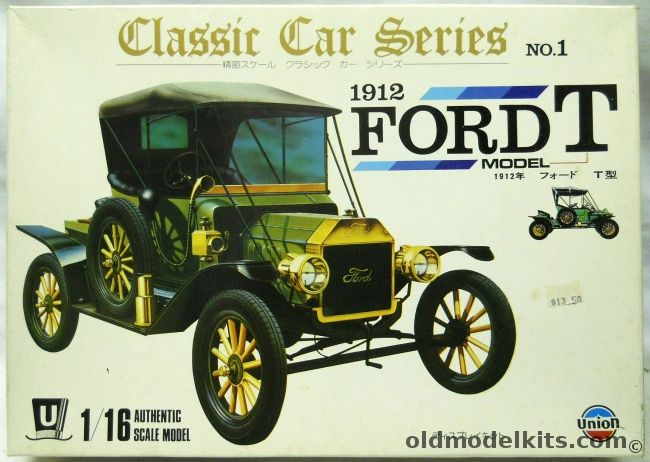 Union 1/16 1912 Ford Model T, C-01-1200 plastic model kit