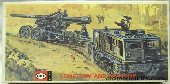 UPC 1/40 Long Tom And Tractor - (Long Tom 155mm Gun And High Speed Tractor ex Revell ex Life-Like), 2155-250 plastic model kit
