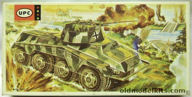 UPC 1/87 German Armored Car 234/1 - HO Scale, 3012-29 plastic model kit