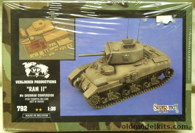 Verlinden 1/35 Ram II M4 Sherman Conversion - SuperTech Issue, 792 plastic model kit