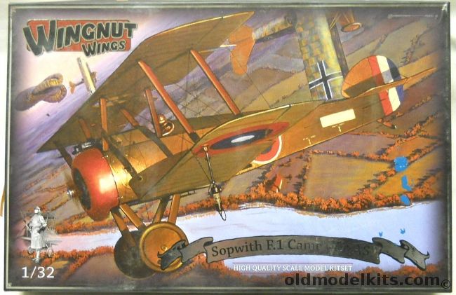 Wingnut Wings 1/32 Sopwith F.1 Camel USAS - With BarracudaCast Wicker Seat With Cushions, 32072 plastic model kit