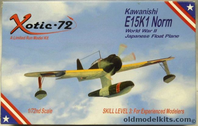 Xotic-72 1/72 TWO Kawanishi E15K Norm, AU2023 plastic model kit