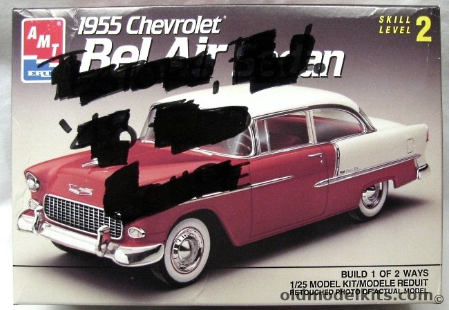 AMT 1/25 1955 Chevrolet Bel Air - 2 Door Sedan (Post), 6771