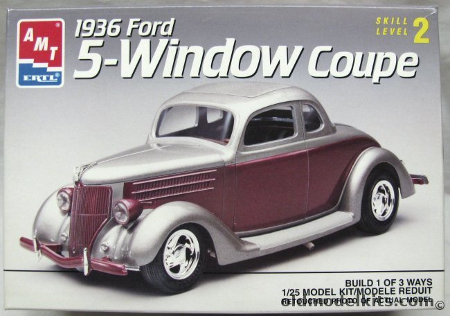 AMT 1/25 1936 Ford Five-Window Coupe - Stock Or Custom - Bagged, 6924