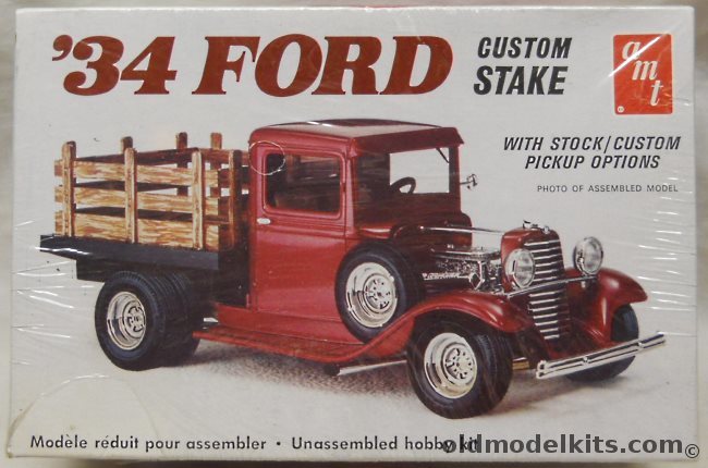 AMT 1/25 1934 Ford Custom Stake Pickup Truck - STOCK or Custom, T234