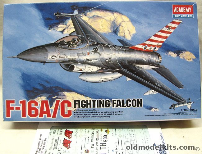 Academy 1 48 F-16a   F-16c Fighting Falcon + Superscale Decals, 1688