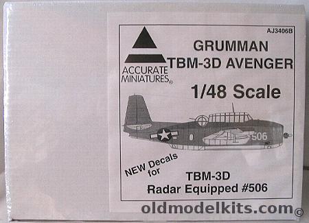 Accurate Miniatures 1 48 Grumman Tbm 3d W Radar Aj3406b