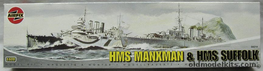 Airfix 1/600 HMS Manxman & HMS Suffolk, 04214