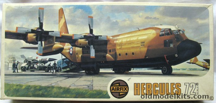 Vintage 1/72 Airfix Lockheed C 130K Hercules w Bloodhound/Transporter 