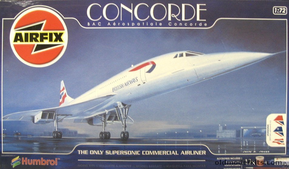 Airfix 1/72 BAC/Aerospatiale Concorde Supersonic Airliner, 11050