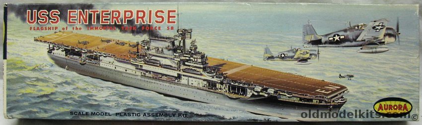 Aurora 1/600 CV-6 USS Enterprise - Aircraft Carrier From World War II ...