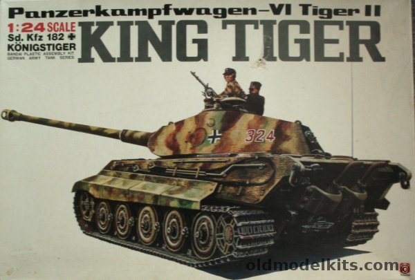 Bandai 1/24 Panzerkampfwagen VI Tiger II King Tiger Sd.Kfz.182, 8217